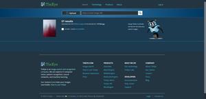 Screenshot of Dark Theme for TinEye Search