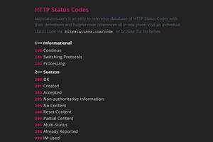 Screenshot of Dark httpstatuses.com