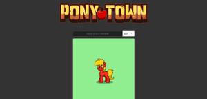 Screenshot of Pony Town - No Patreon Banner + Twitter
