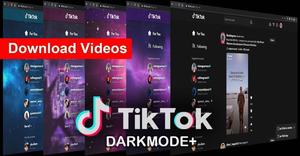Screenshot of TikTok Darkmode+