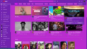 Screenshot of Pink Theme for YouTube