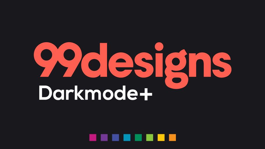 Screenshot of 99Designs Darkmode+
