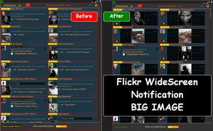 Screenshot of Flickr WideScreen - Notification BIG Image v.227
