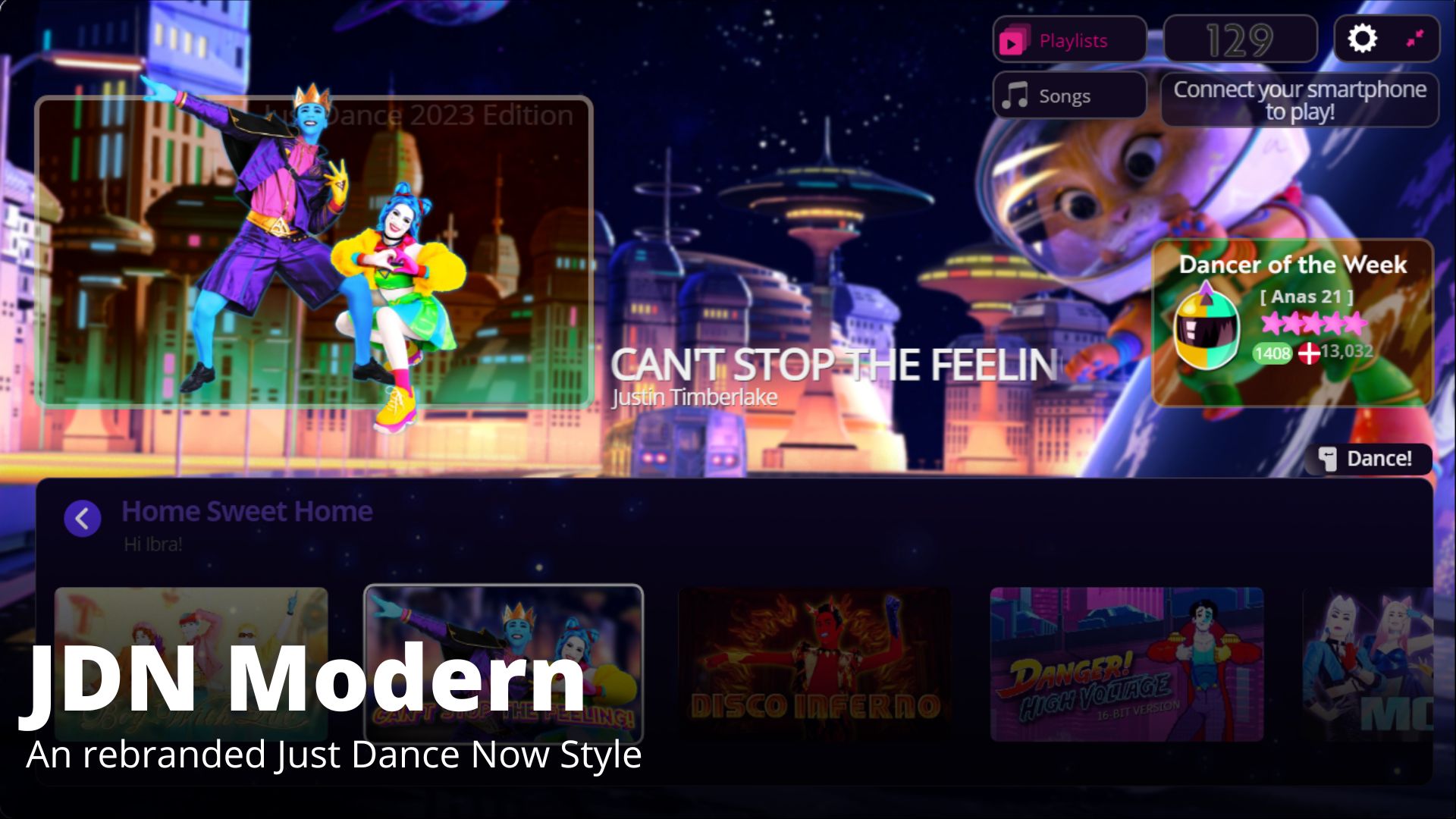 Screenshot of Just Dance Now Modern