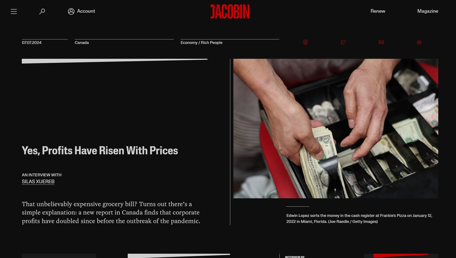 Screenshot of Jacobin Night