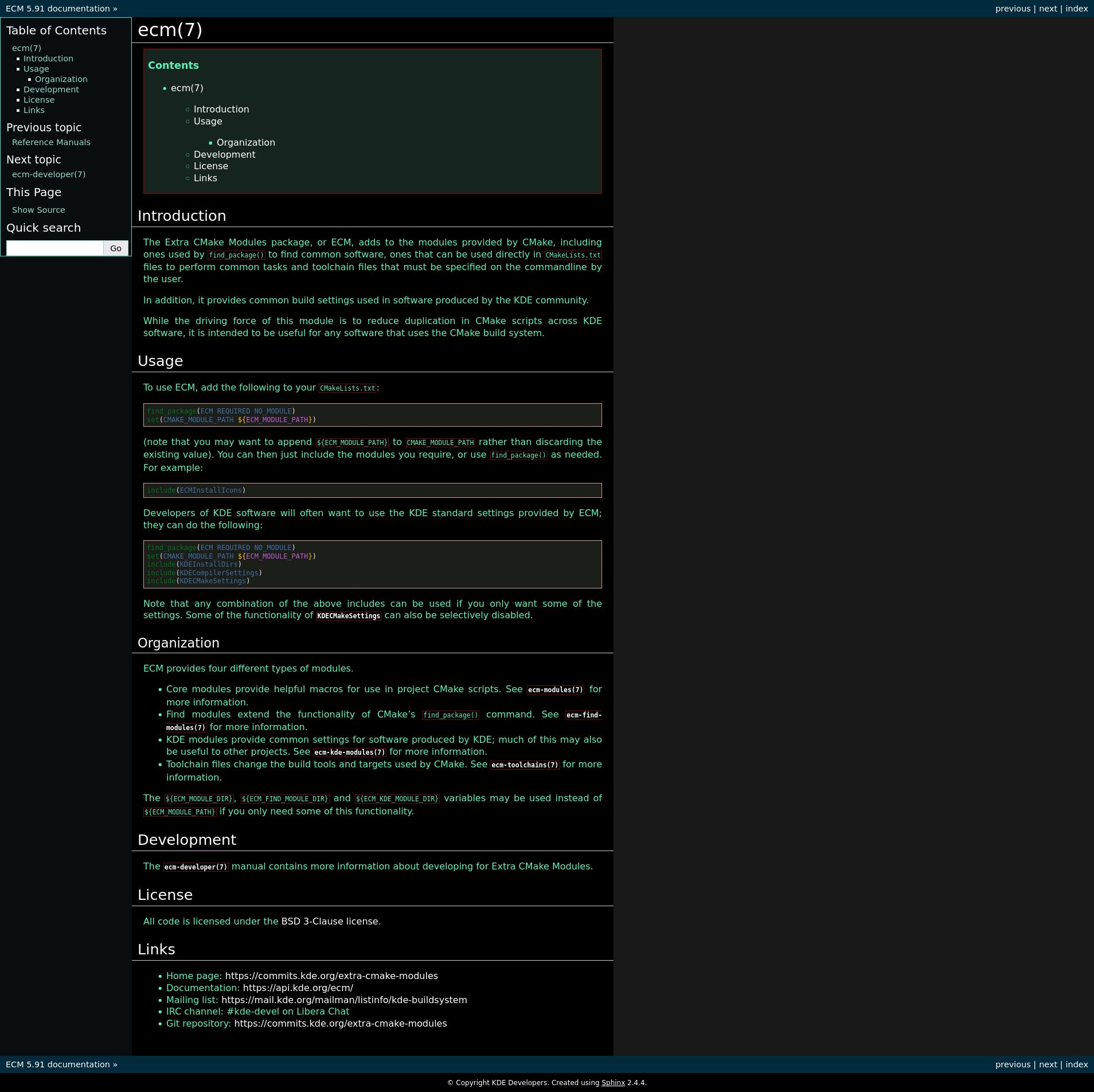 Screenshot of Low Effort Dark Style for api.kde.org