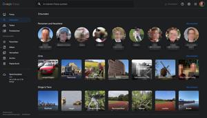 Screenshot of Google Photos Dark Mode