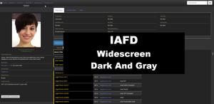 Screenshot of IAFD - Widescreen Dark And Gray v.55