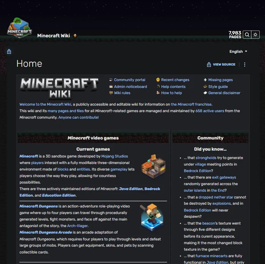 The End, Minecraft Wiki