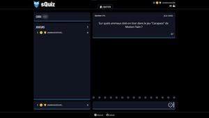 Screenshot of sQuiz.gg Dark Theme