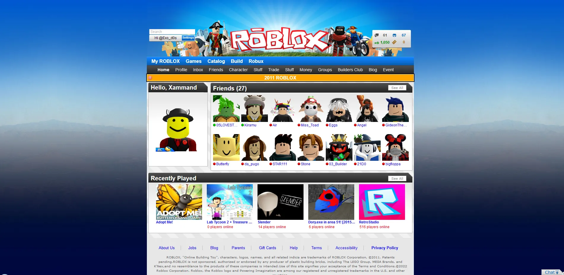 Roblox in 2011  Roblox, Building games, Digital memories