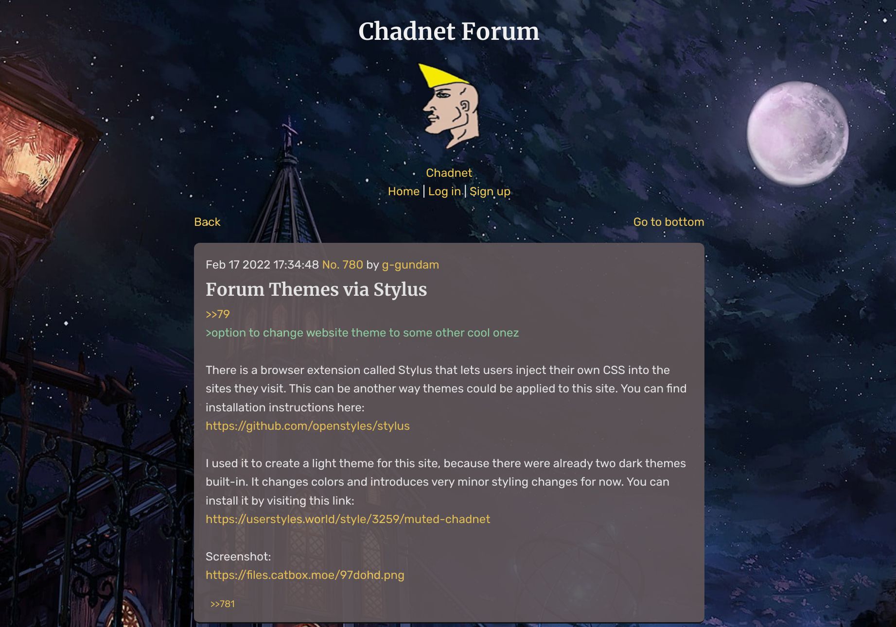 Screenshot of Dark Chadnet