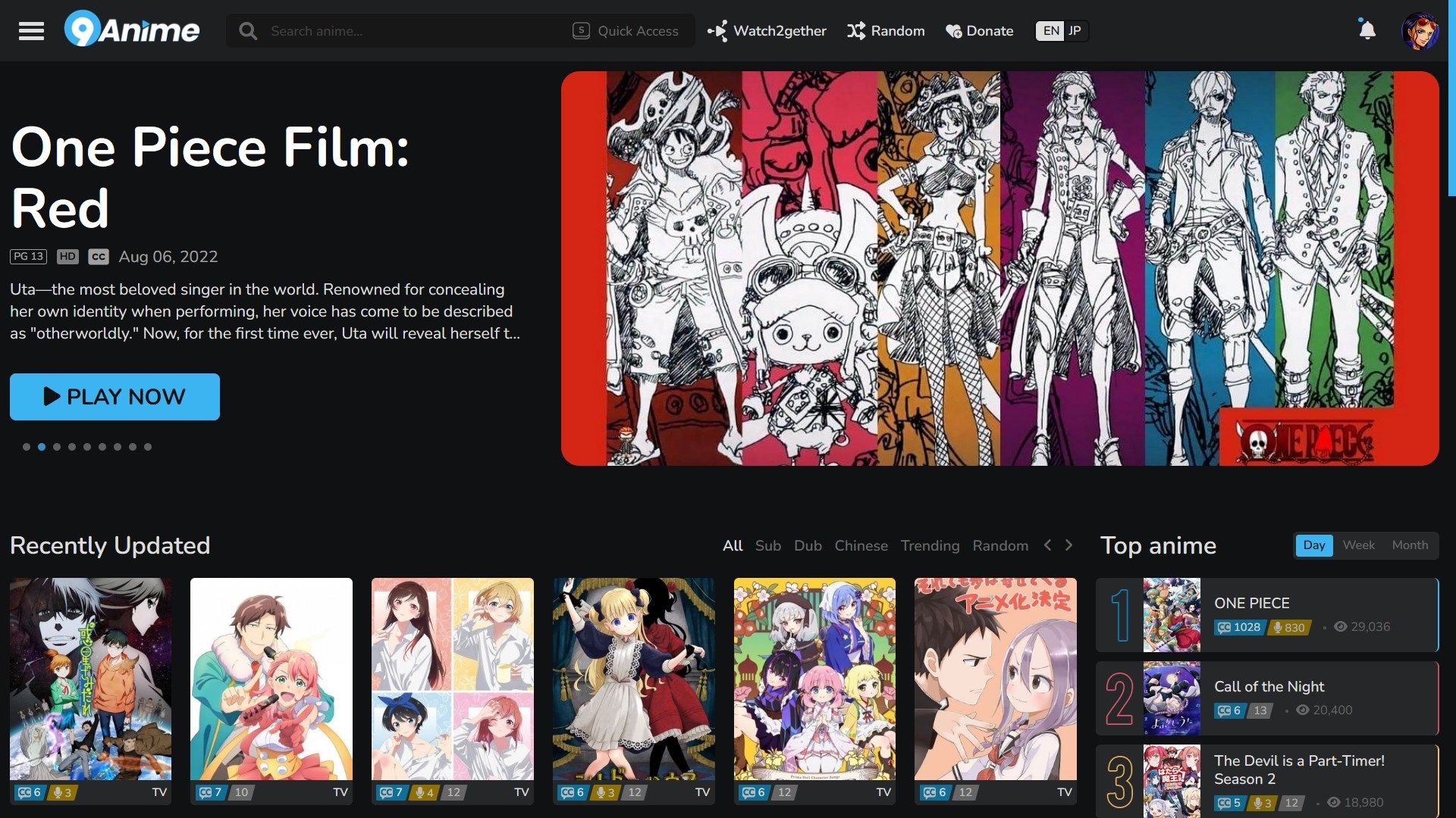 Clean Blue 9anime Theme —