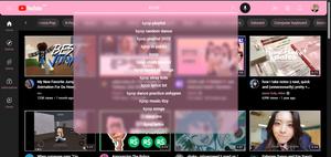 Screenshot of Youtube | Black/White/Pink Theme !