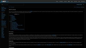 Return old Arch Wiki layout screenshot