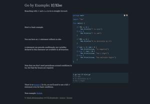 Screenshot of GoByExample-Dark