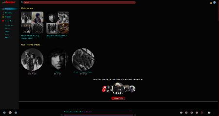 Screenshot of Deezer Dark by BamaBraves