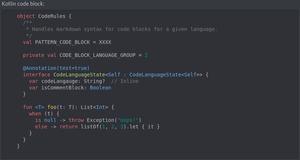 Screenshot of Discord Mobile Codeblock