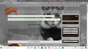 Screenshot of grayscale hamster theme