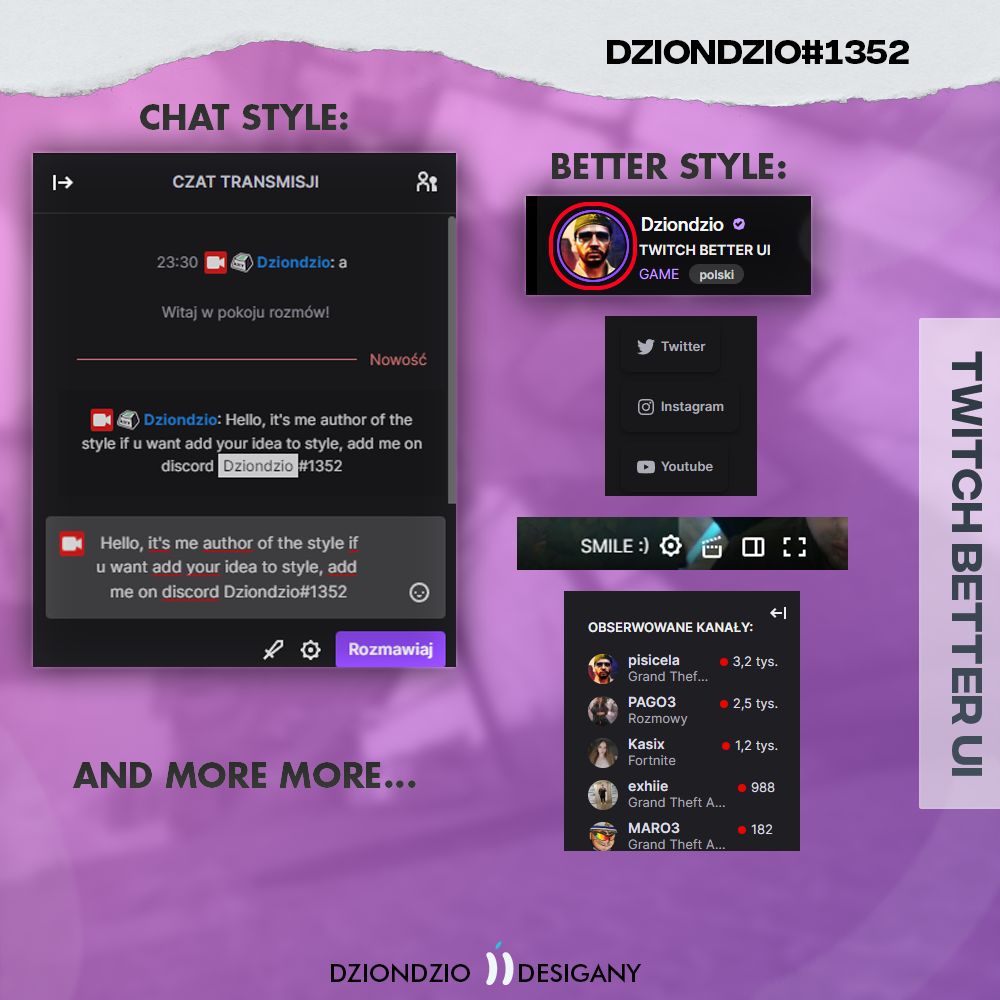 Screenshot of Twitch Better UI