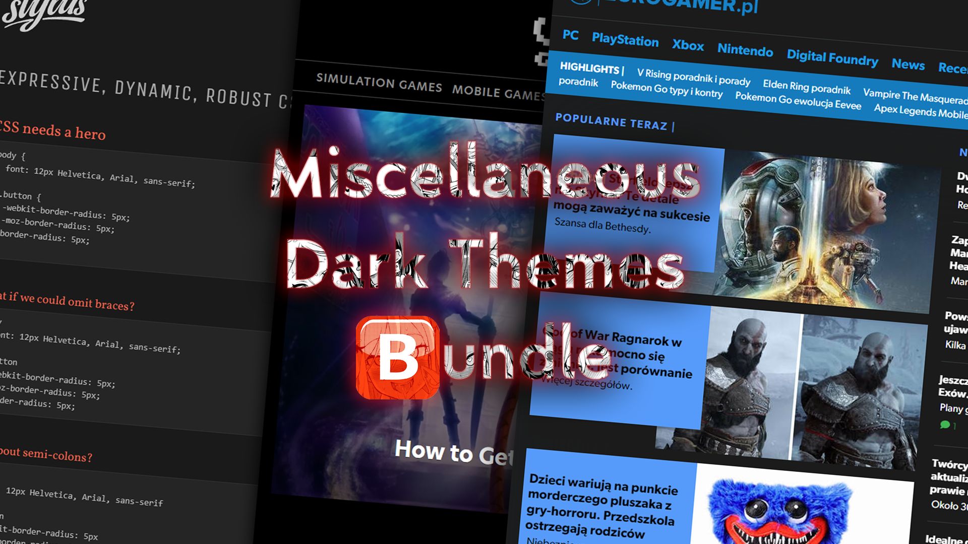 Screenshot of Miscellaneous Dark Themes Bundle