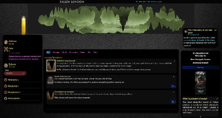Screenshot of Fallen London Dark by BamaBraves