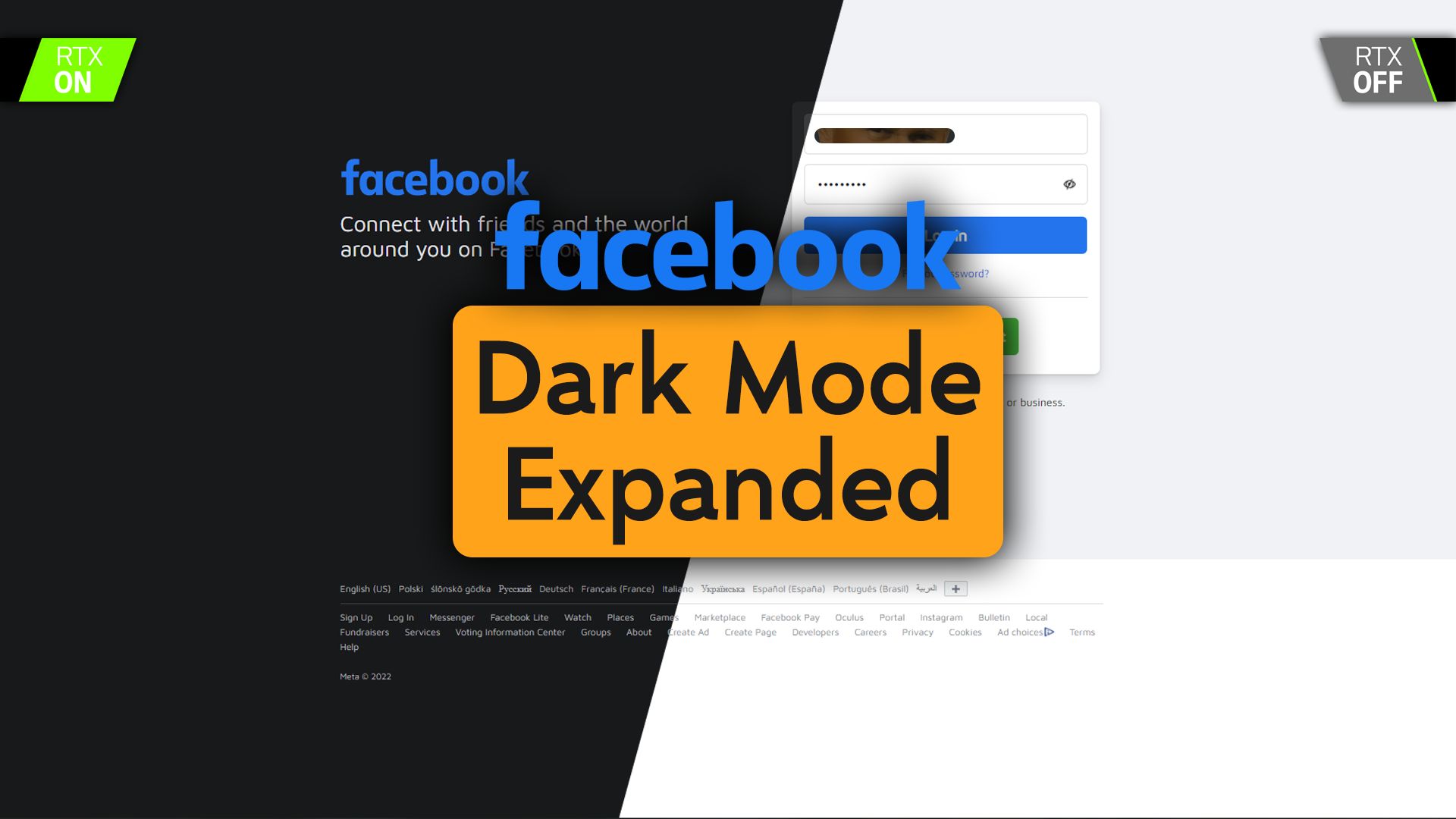 Facebook - Dark Mode Expanded —