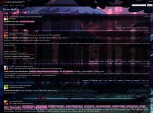 Screenshot of AO3 Dark V1.2