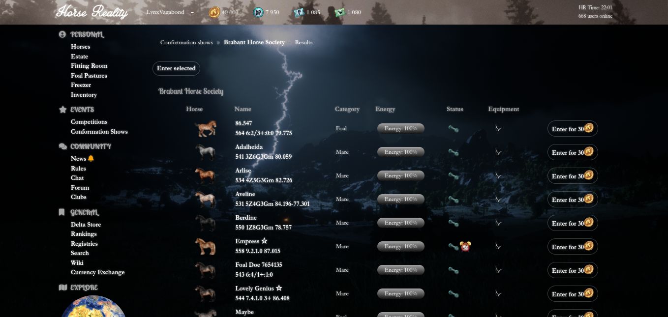 Screenshot of RDO Lightning dark theme