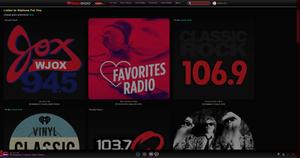 Screenshot of iHeart Radio