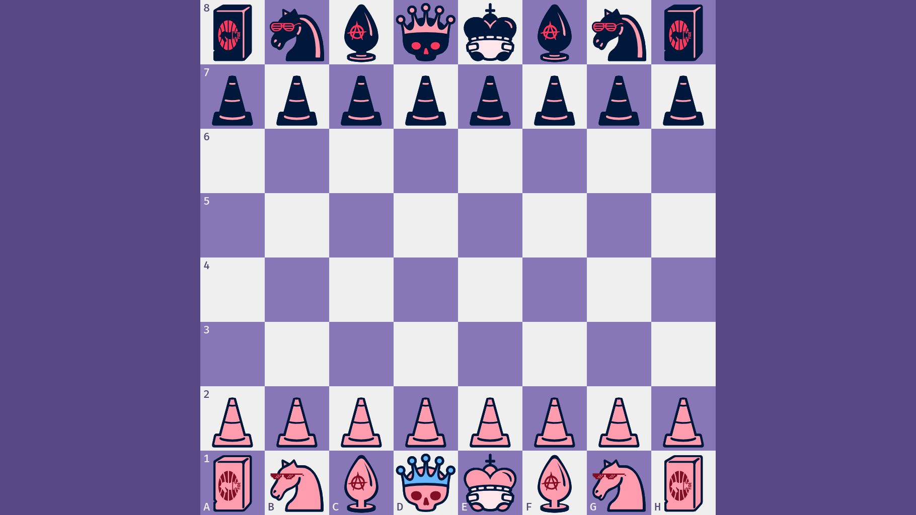 Screenshot of Anarchy Candy chess.com set