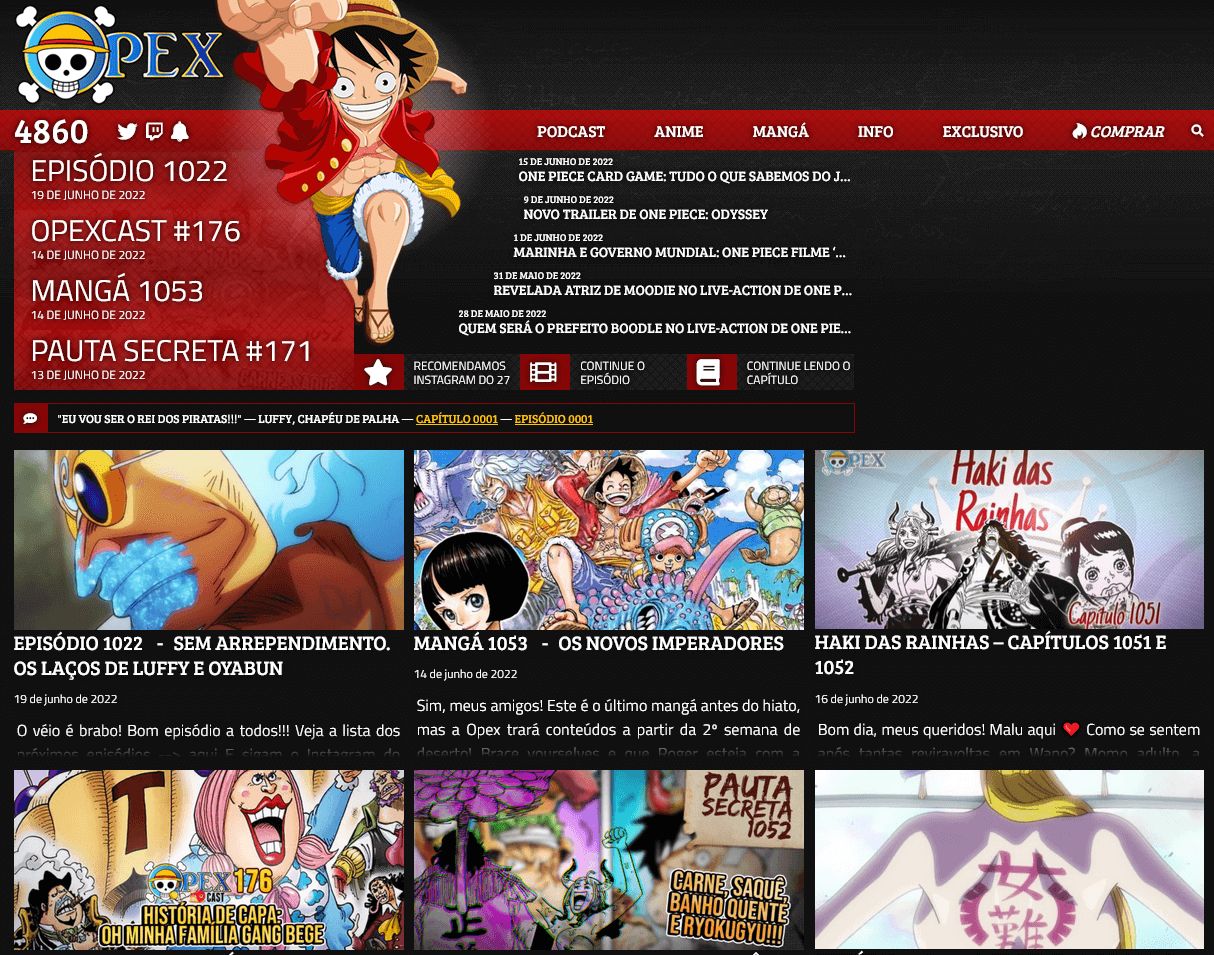 Screenshot of Dark OnePieceEx (OPEX)