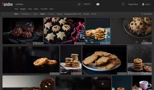 Screenshot of Yandex Images Nightmode