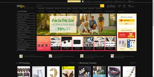 Screenshot of DHgate.com Darkmode