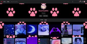 Screenshot of Dark Pink Cat Theme by Nolly x NickTheNPC
