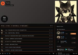 Screenshot of soundcloud.com - Dark Scheme Additions