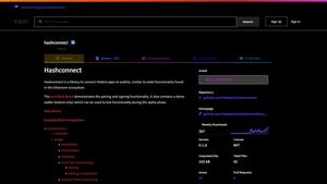 Screenshot of npmjs.com Dark Theme w Syntax Highlighting