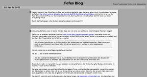 Screenshot of blog.fefe.de