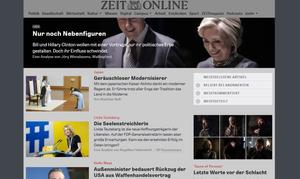 Screenshot of Zeit.de condensed