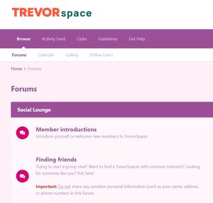 Screenshot of Trevorspace Pastel Pink