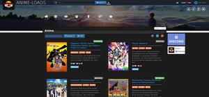 Screenshot of anime-loads.org Dark theme