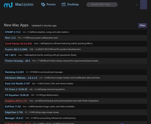 Screenshot of Macupdate - Bare Dark 2020