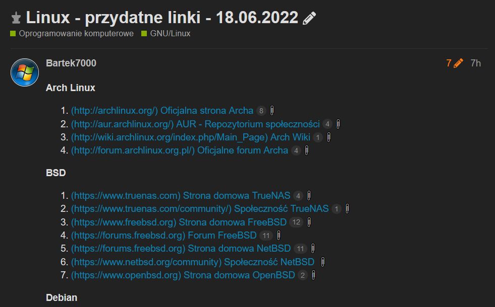 Screenshot of Linki GNU/Linux
