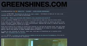 Screenshot of greenshines.com