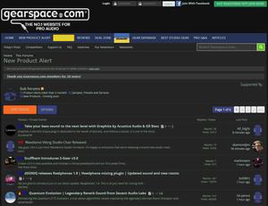 Screenshot of gearspace.com
