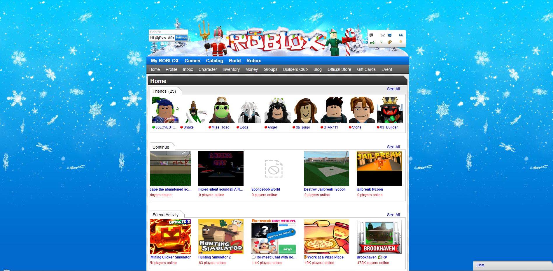 Screenshot of 2011 Roblox Winter Theme (Outdated, don't use)