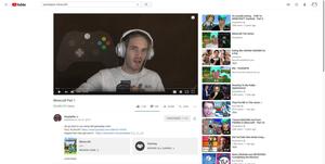 Screenshot of YouTube Late 2017-Early 2018 Material Layout