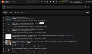 Screenshot of Hide new Reddit side bar
