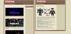 2011 Roblox Blog screenshot