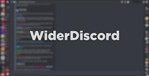 Screenshot of WiderDiscord